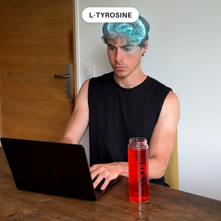 L-tyrosine : travailler concentré avec une gourde Lucid